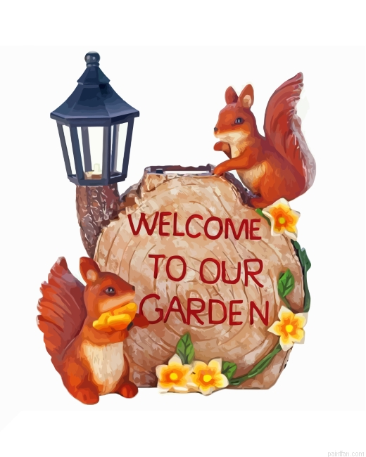Squirrels Garden Paint By Number.png