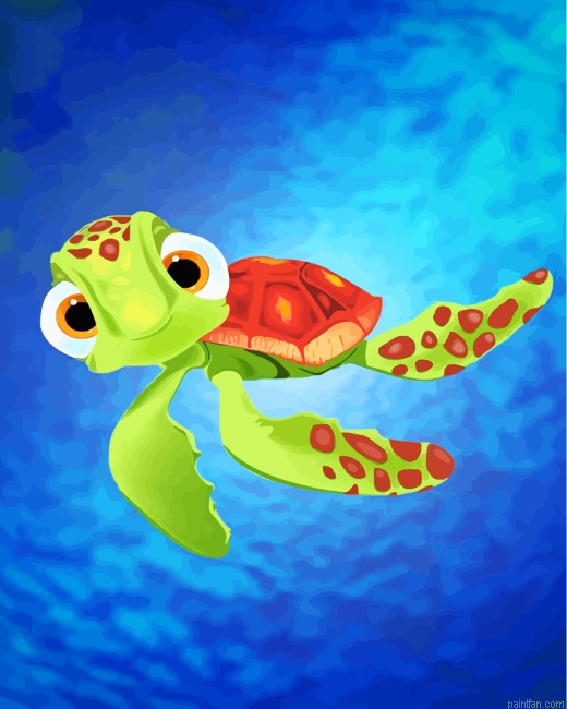 Squirt Finding Nemo Paint By Number.png