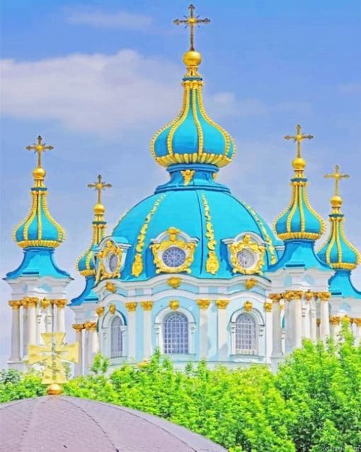 St. Andrew Church Ukraine Paint By Nu.png