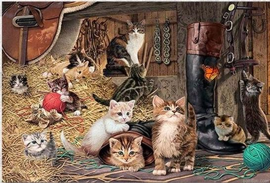 Stable Cats Paint By Numbers.png