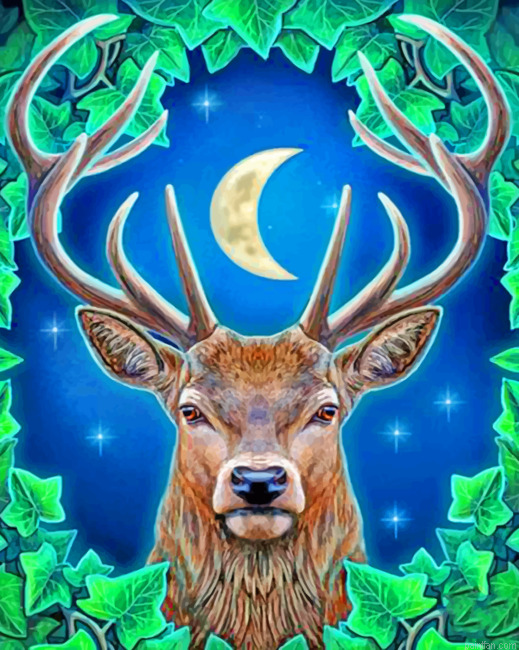 Stag Animal Paint By Number.png