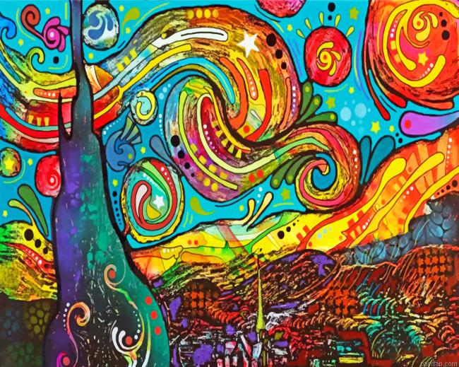 Starry Night Art Paint By Number.png