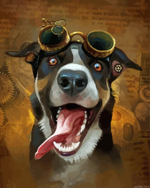 Steampunk Dog Paint By Numbers.png