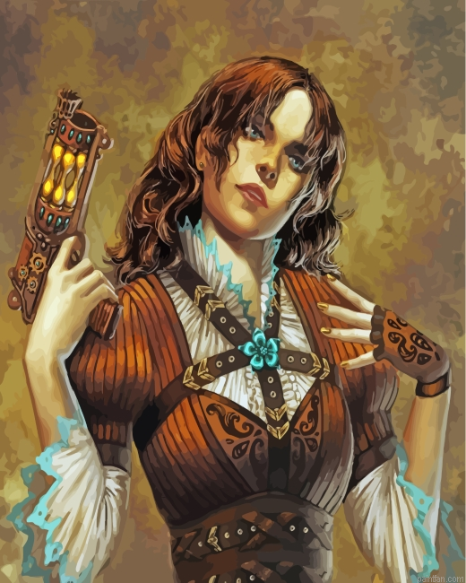 Steampunk Girl Paint By Number.png