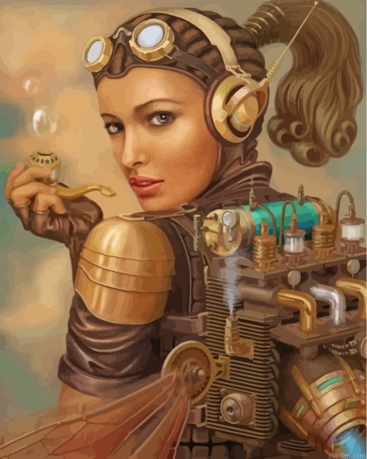 Steampunk Lady Paint By Number.png