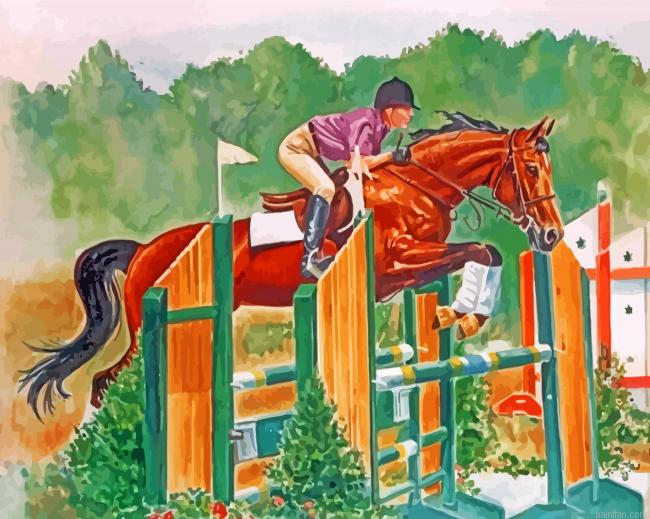 Steeplechase Horse Racing Paint By Number.png