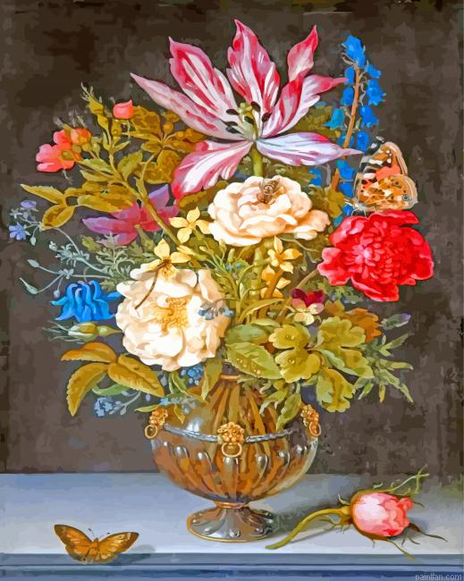 Still Life With Flowers Ambrosius Bosschaert Paint By Numbers.png