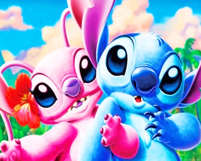 Stitch And His Wifey New Paint By Numbers.png