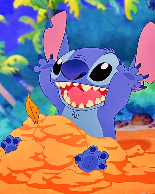 Stitch Enjoying His Time Alone New Paint By Numbers.png