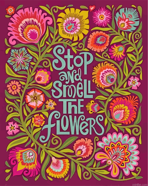 Stop And Smell The Flowers Paint By Number.png