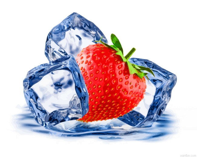 Strawberry And Ice Paint By Number.png
