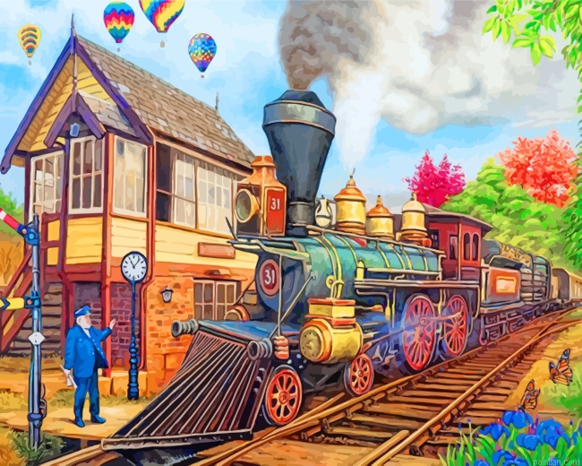 Stream Train Station Paint By Number.png