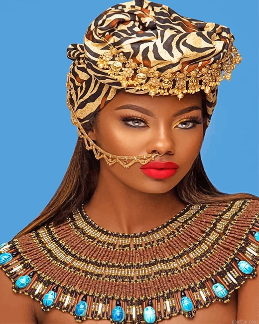 Stunning African Woman New Paint By Numbers.png