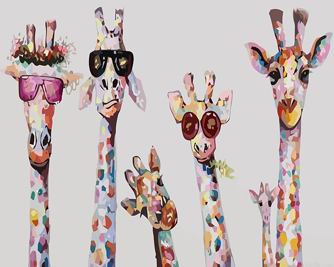 Stylish Giraffes New Paint By Numbers.png