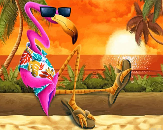 Stytlish Flamingo Paint By Number.png