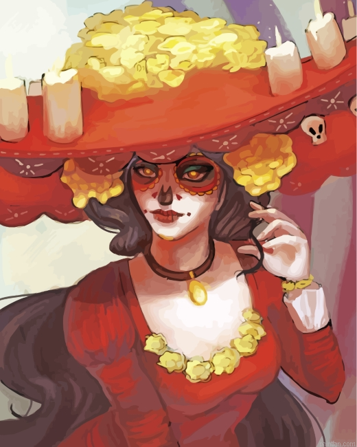 Sugar Skull Woman Paint By Number.png