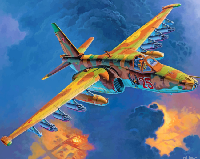 Sukhoi Su 25 Aircraft Paint By Number.png