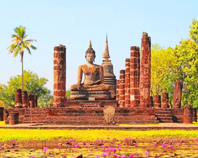 Sukhothai Historical Park New Paint By Numbers.png