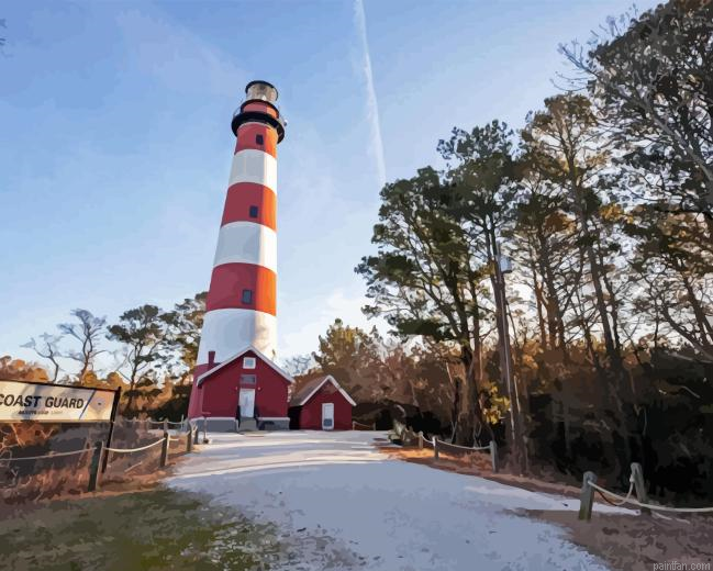 Summersville Lake Lighthouse Paint By Numbers.png