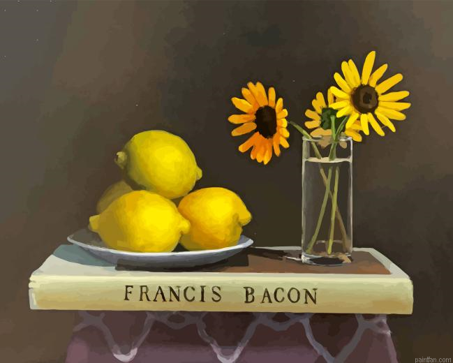 Sunflower And Lemons Paint By Numbers.png