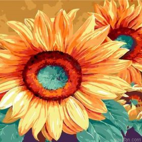 Sunflowers Morning Paint By Numbers.png