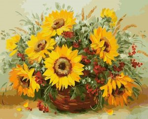 Sunflowers Paint By Numbers.png