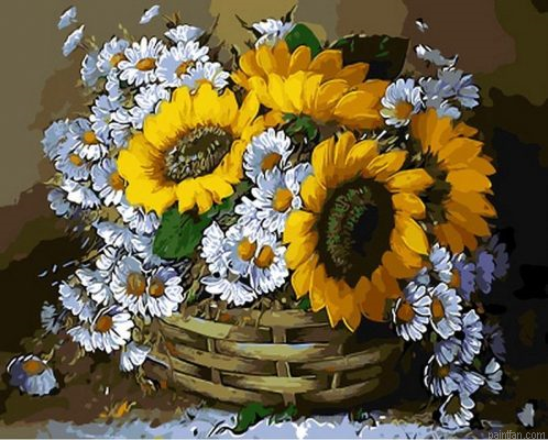 Sunflowers Plant Paint By Numbers.png