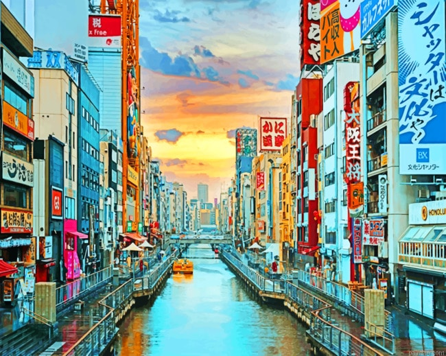 Sunrise In Osaka Paint By Number.png