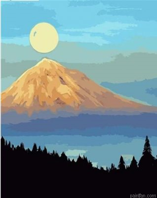 Sunrise On Forest Paint By Numbers.png