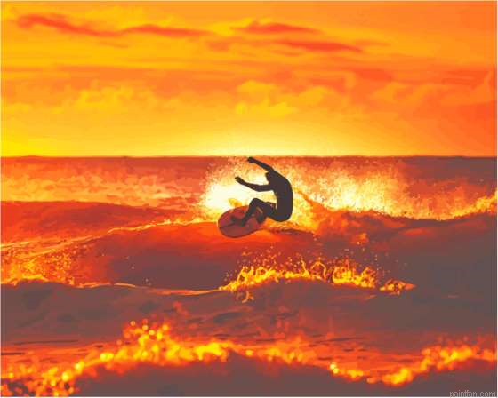 Sunrise Surfer Paint By Numbers.png