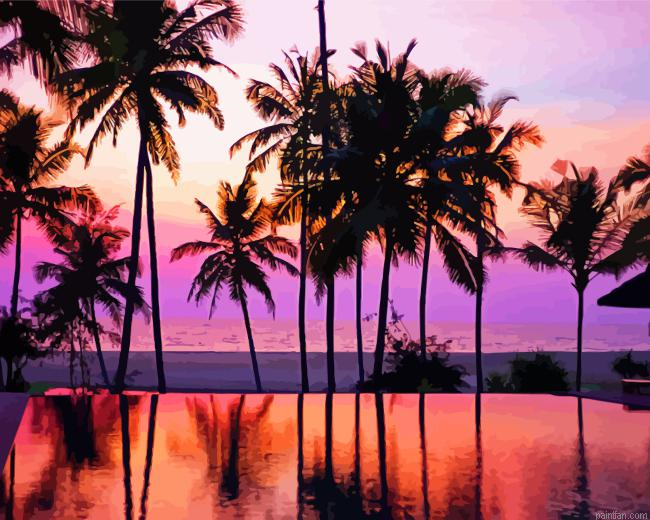 Sunset At Kerala Paint By Numbers.png