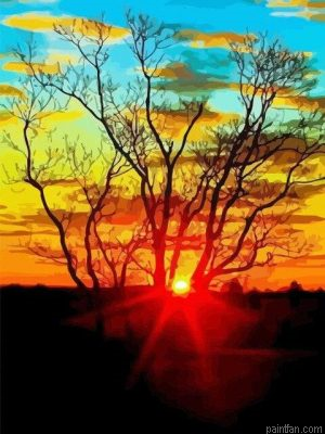 Sunset Autumn Paint By Numbers.png