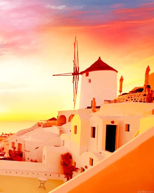 Sunset Santorini New Paint By Numbers.png