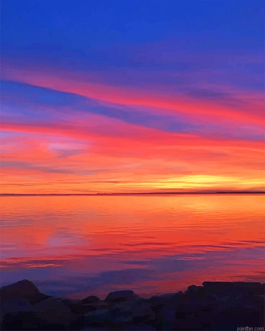 Sunset View Blueorange New Paint By Numbers.png