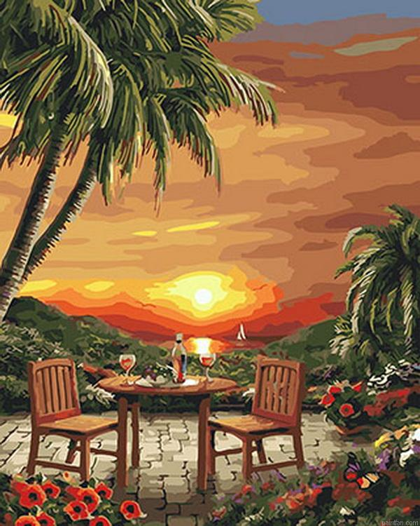 Sunset View Paint By Numbers.png