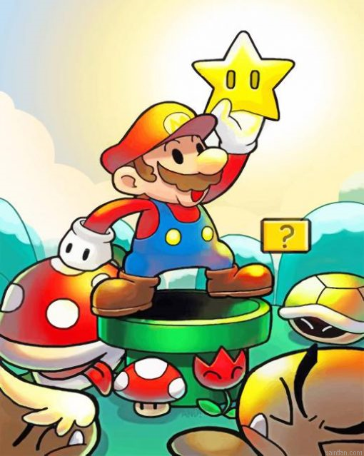 Super Mario Video Game Paint By Numbers.png