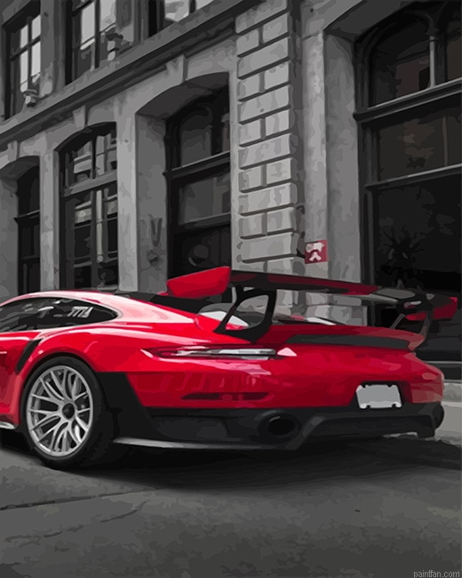 Super Red Car New Paint By Numbers.png
