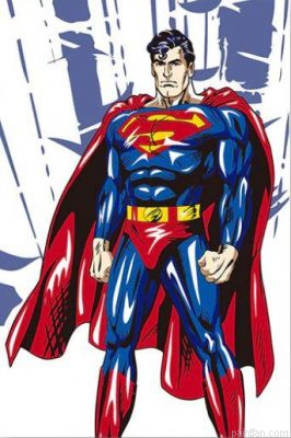 Superman Cartoon Paint By Numbers.png