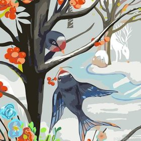 Swallows And Tree Paint By Numbers.png