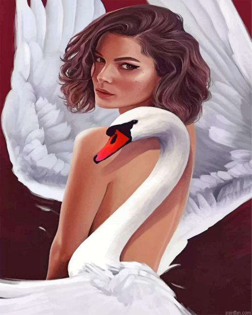 Swan Lady Paint By Number.png