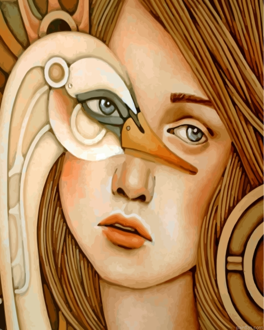 Swan Woman Paint By Number.png