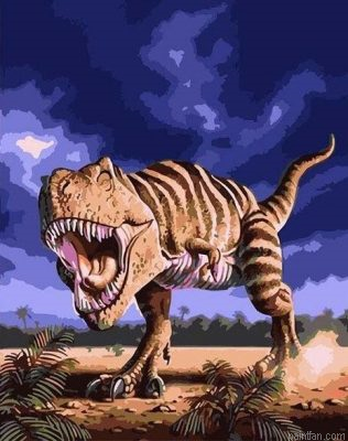 T Rex Paint By Numbers.png