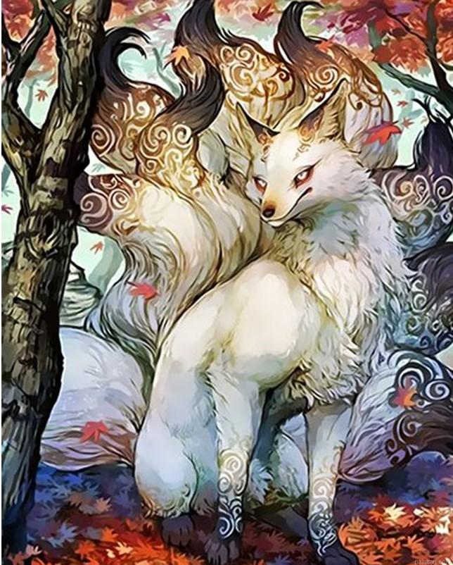 Tailed Fox Paint By Numbers.png