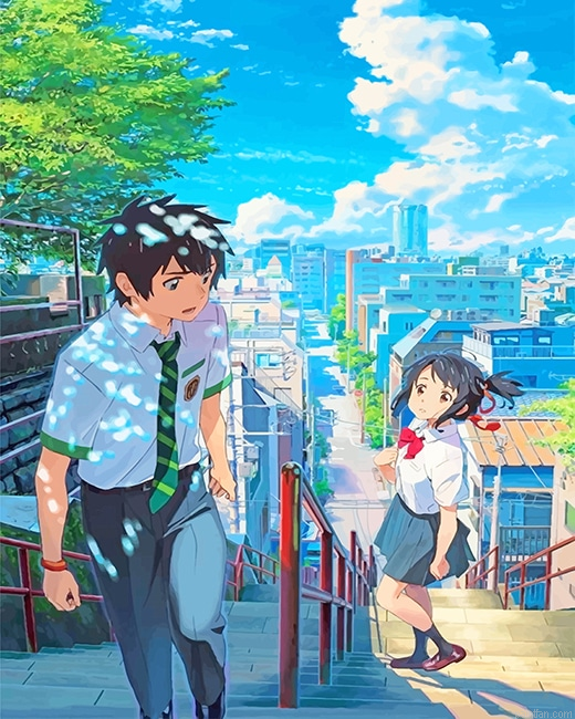 Taki And Mitsuha New Paint By Numbers.png