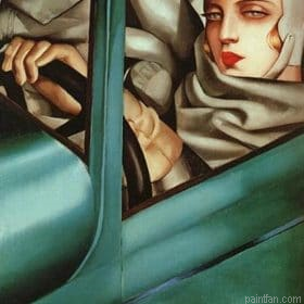 Tamara In A Green Bugatti Paint By Numbers.png