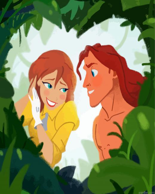 Tarzan Cartoon Paint By Number.png