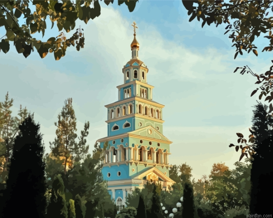 Tashkent Dormition Cathedral Paint By Numbers.png
