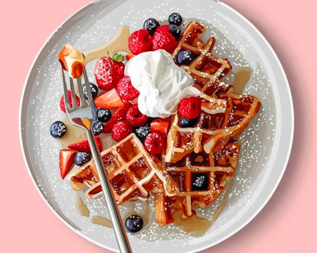 Tasty Waffles Paint By Numbers.png
