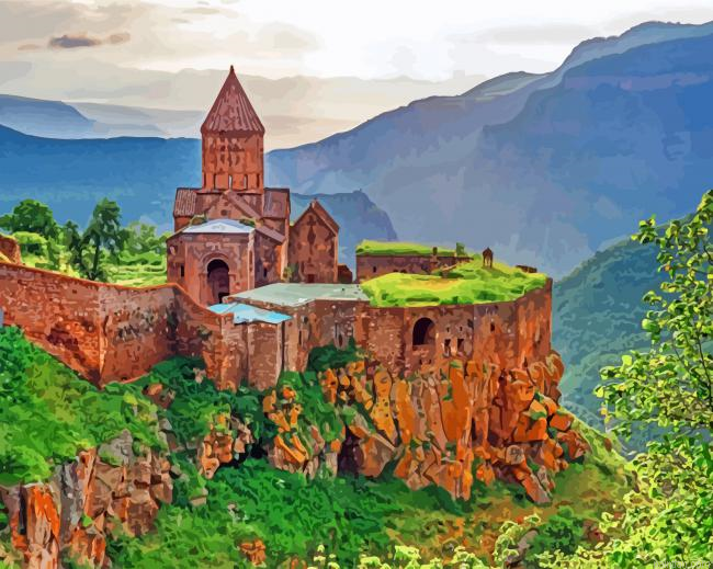 Tatev Monastery Armenia Paint By Numbers.png