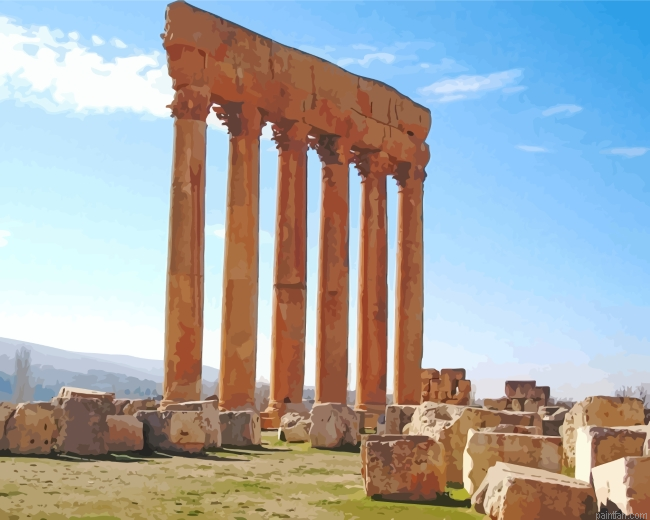 Temple Of Jupiter Lebanon Paint By Number.png